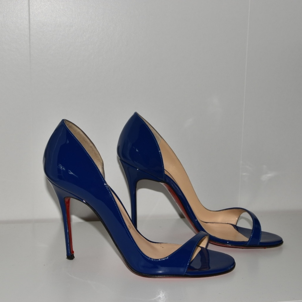 Patent Blue Christian Louboutin